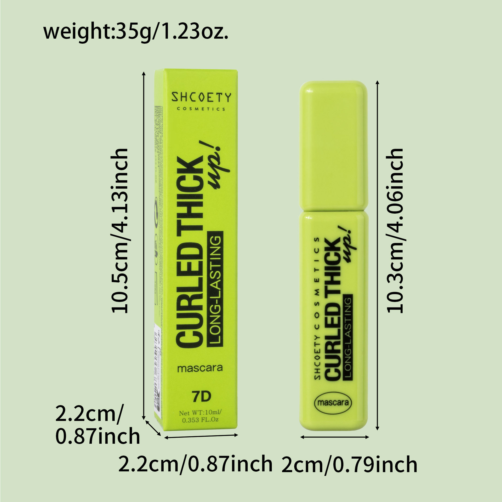 SHCOETY Cross-border 7D Mascara is waterproof, does not smudge, naturally slender, thick, long-lasting, and curls eyelashes as a base Application Scenario