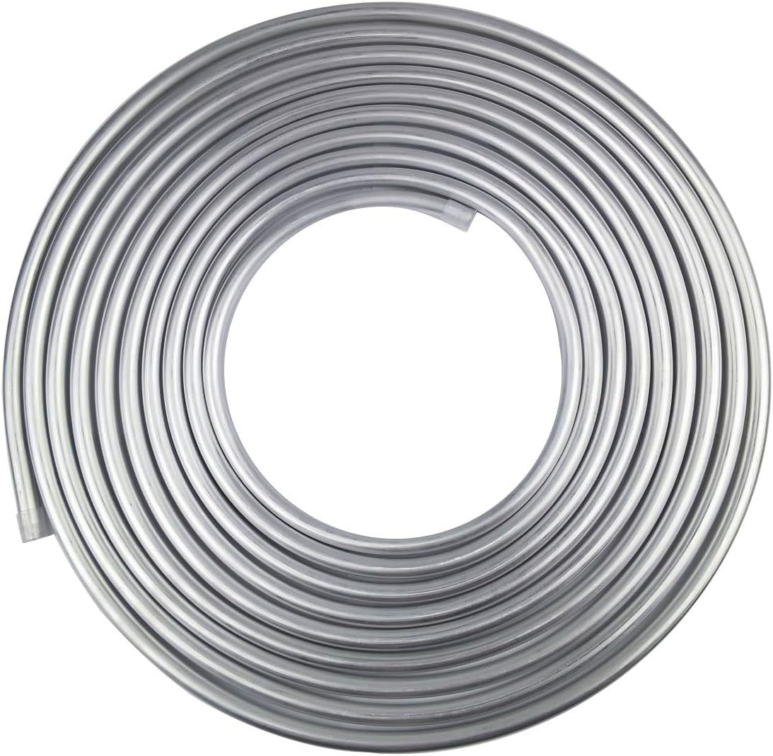 5/16 Fuel Line, 3003 Seamless Aluminum Tube, 25 Feet Brake Tube