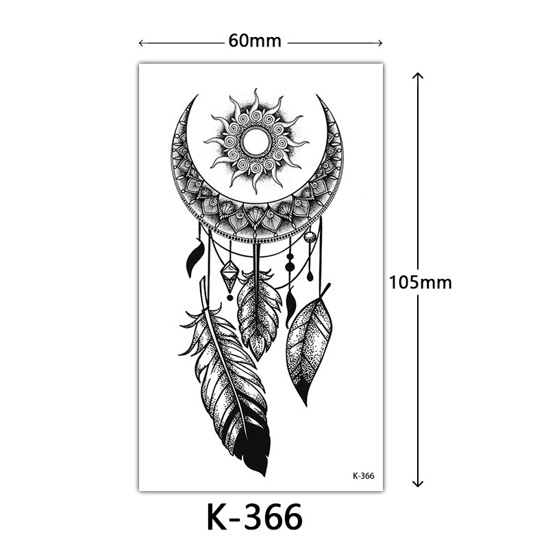 Свежие водостойкие тату-наклейки, английские, цветочные