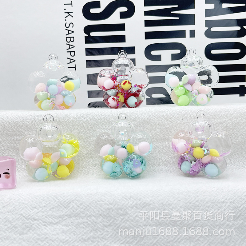創意花入油流砂瓶キーホルダーアクリル流砂瓶手作りdiyアクセサリーかばんストラップ|undefined