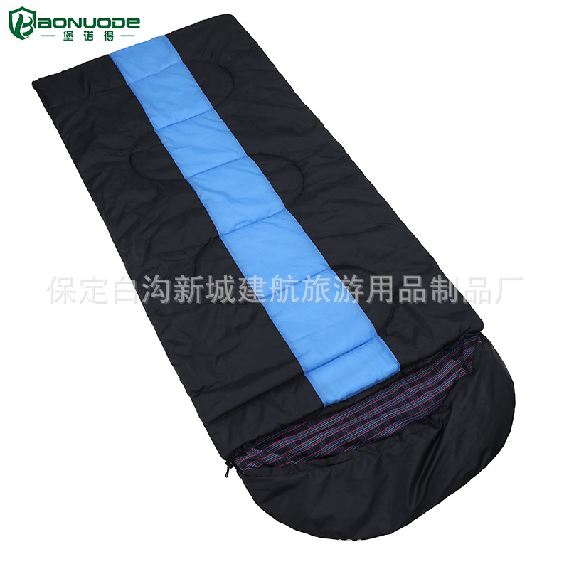 봉투형 컬러블럭 침낭, 아웃도어 여행 침낭, 보노드 사계절 아웃도어 캠핑 침낭