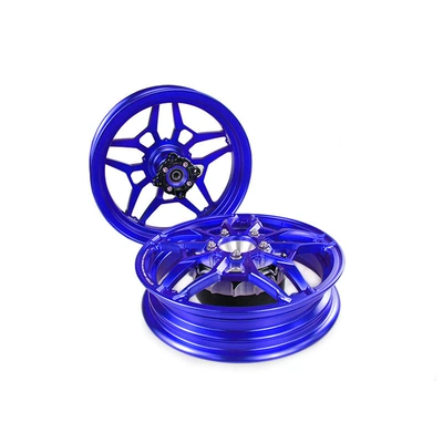 Hub Assembly Accessories, Motorcycle wheel hub - blue-set-of-front-and-rear-wheels