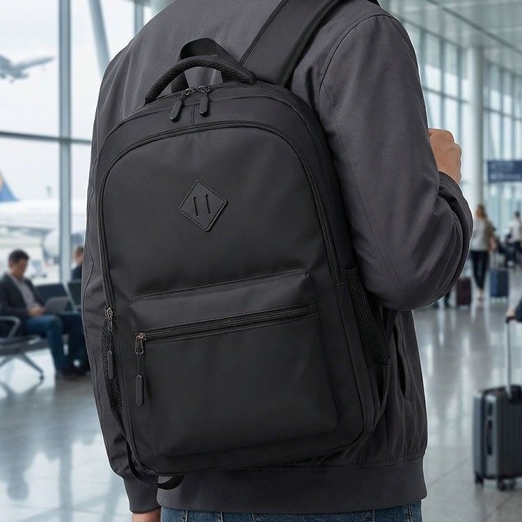 New Model of Foreign Trade Backpack for Men, Korean Style, Color and Logo Can Be Negotiated, Suitable for Casual and Business Trips, Large Capacity, Water-Resistant
