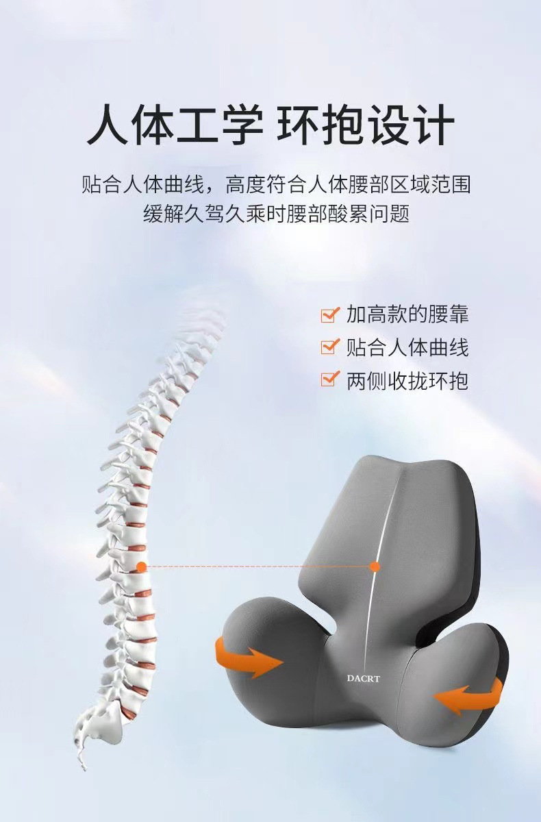 Car Headrest and Lumbar Support Car Latex Car Neck Support Lumbar Support Pillow Seat Lumbar Back Support Waist Support Wholesale