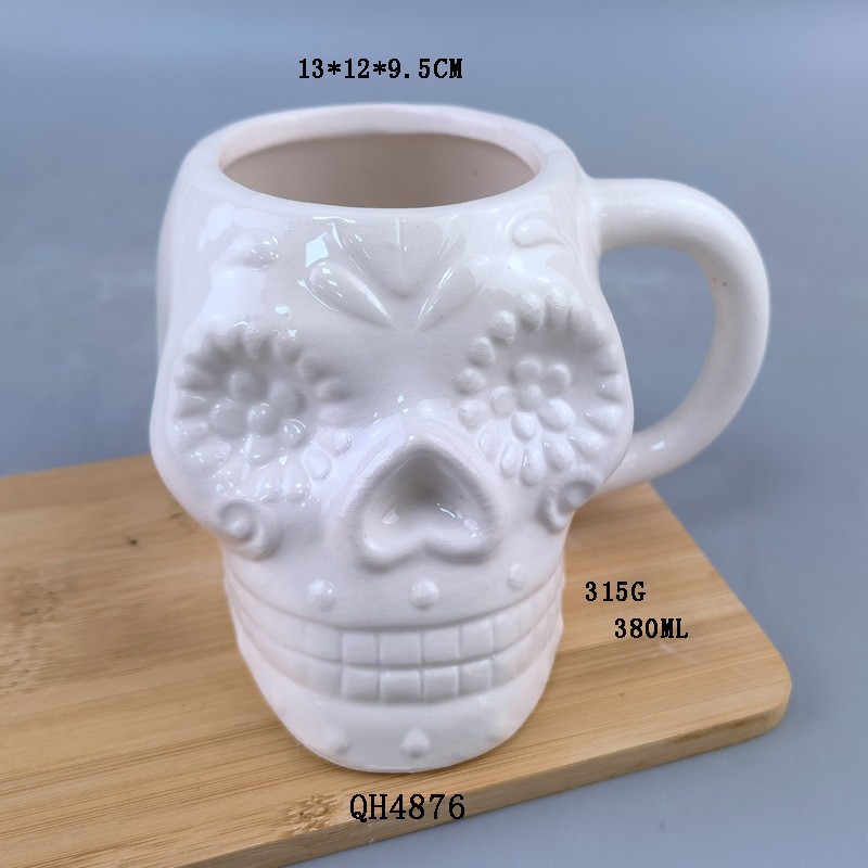 Selección estricta de Halloween Horror Esqueleto Taza de cerámica Taza de café Taza de agua americana Taza de Halloween Taza de personalidad Taza