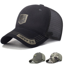 户外迷彩网孔棒球帽夏季新款男女帽百搭刺绣鸭舌帽休闲出游遮阳