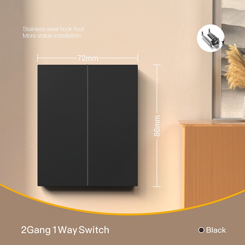 Interruptor de pared estándar europeo enchufe de pared negro alemán enchufe de agujero redondo CE interruptor Euro 16A 250V