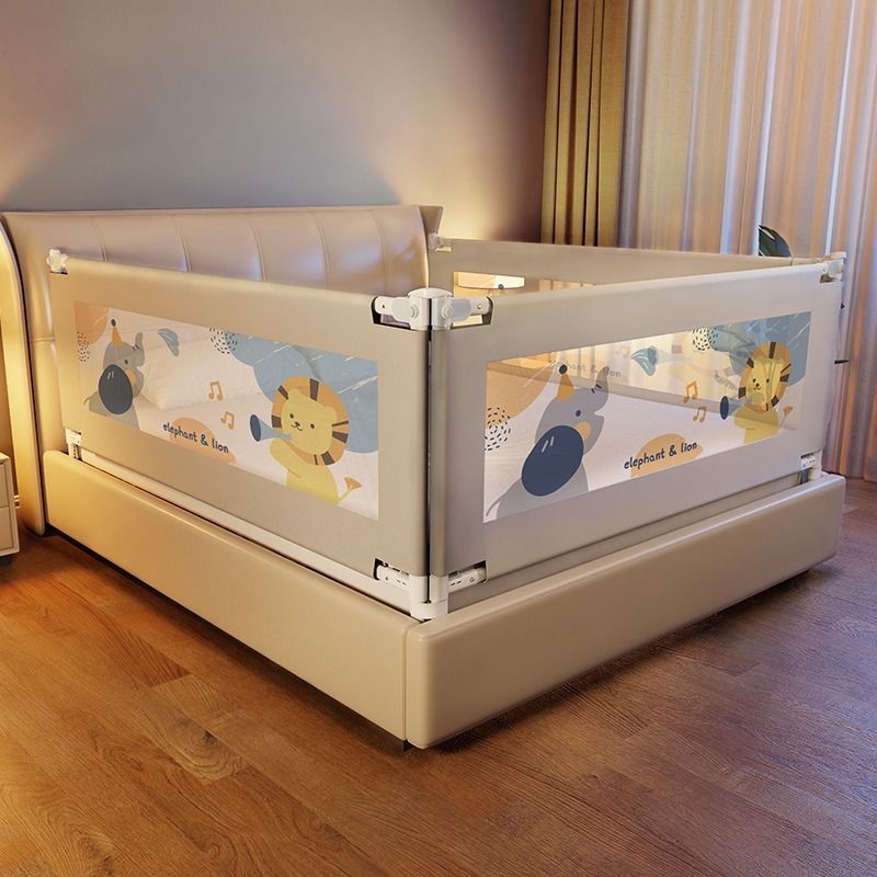 Fence Baby Kidsren's Bed Guardrail Baby Guardrail One-Sided Bed Single-Sided Baffle Lift to Prevent Falling and Heighten Kidsren