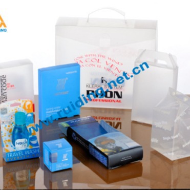 供应番禺 柔软线透明胶盒 自动扣底PET折盒 宣传海报吸塑画