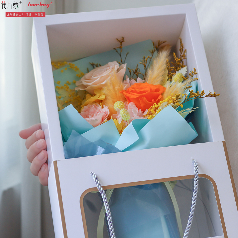 Amazonas flores eternas ramo de flores regalos de San Valentín personalizados rosas al por mayor regalos de Navidad para novias