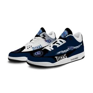 Independent station new men's casual air-cushion shoes NFL Tennessee Titan printed high-top basketball shoes a minimum order