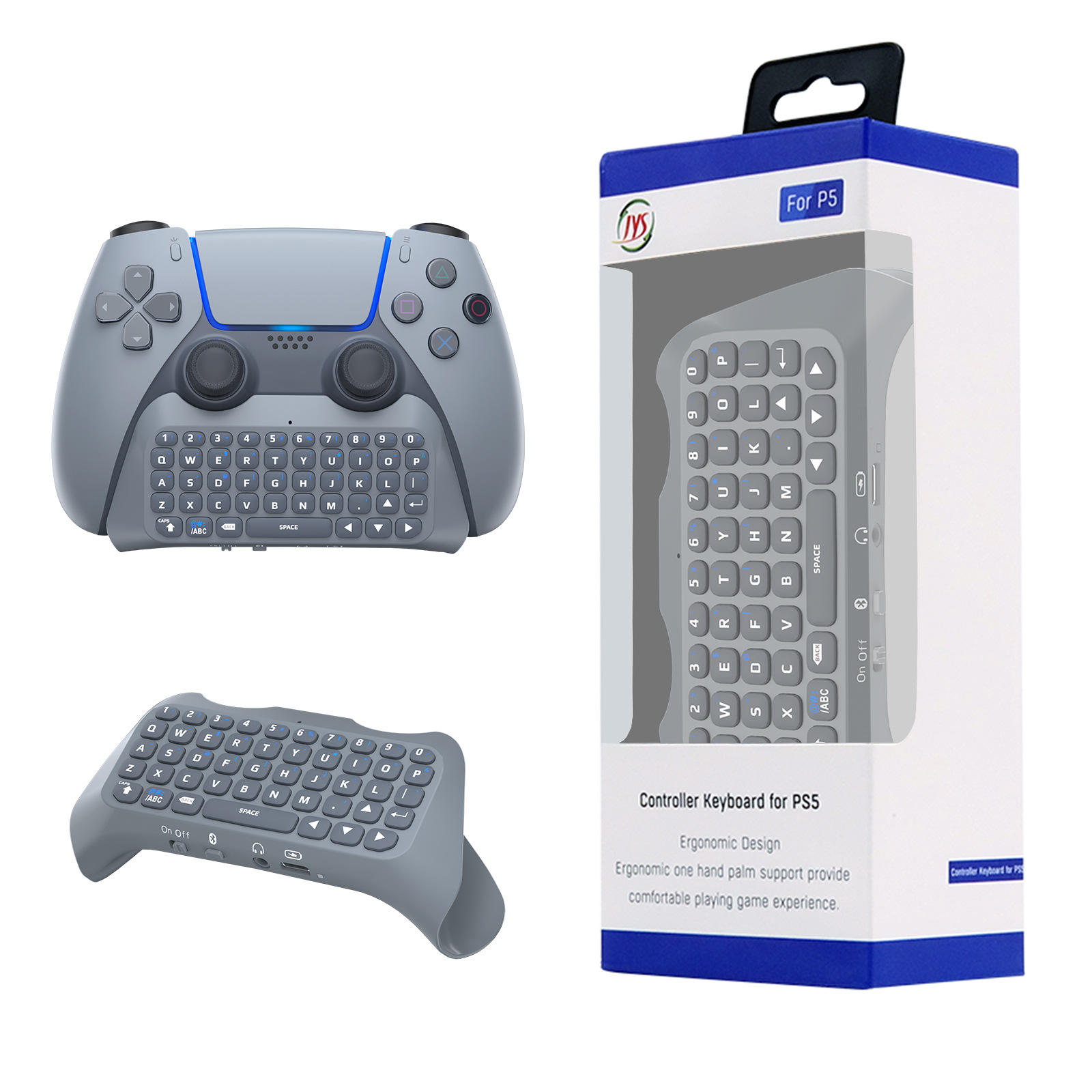 PS5 manejar inalámbrico Bluetooth teclado externo altavoz incorporado voz chat entrada teclado juego Accesorios