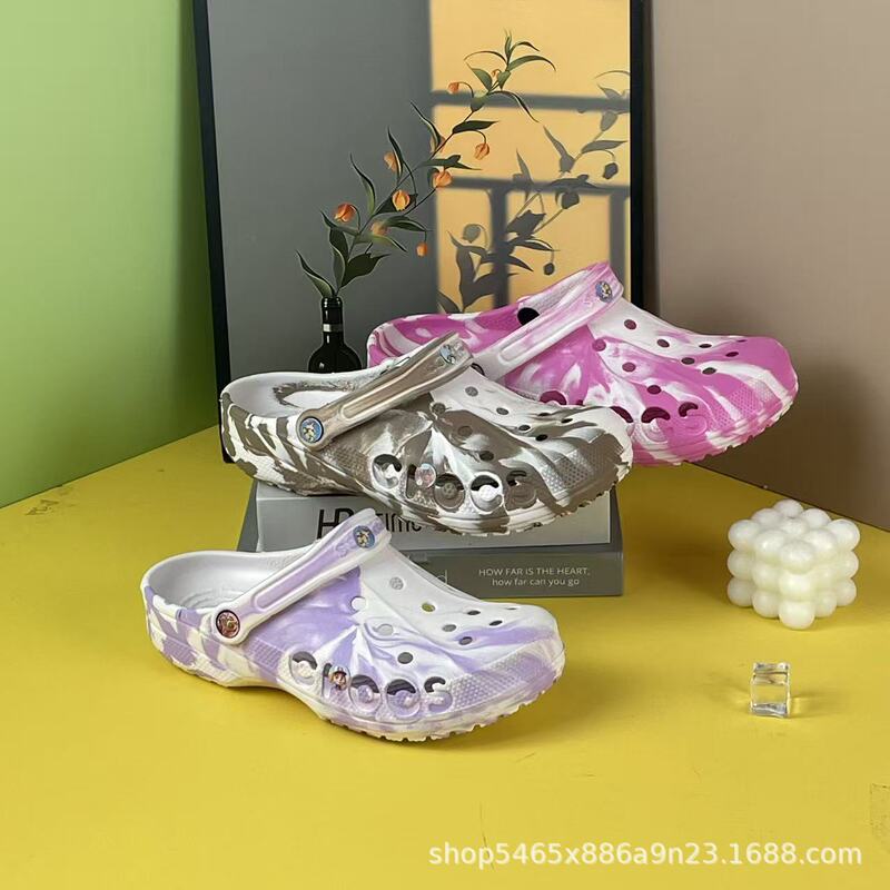 C Brand Classic Baya Color-Blocked Clogs for Women, Casual Breathable Sandals, New Fashion Slippers, Comfortable and Durable
