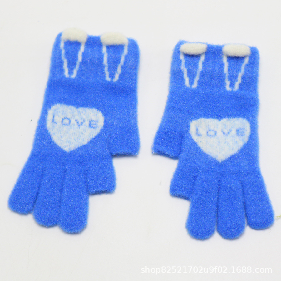 Children's gloves, cute keep warm ring for princess