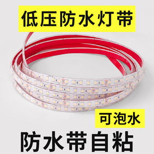 Silicone Waterproof Light Strip with Self-Adhesive Engineering Outdoor Light Strip Low Voltage 12V24V Underwater Led Low Voltage Safety Light Strip