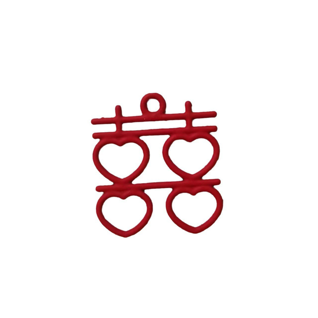 [结婚喜字金属吊坠婚服婚鞋喜字福字diy 喜糖盒伴手礼婚庆饰品配件]