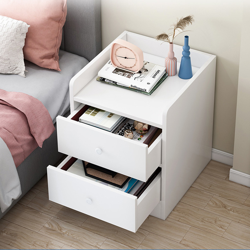 Pequeña mesita de noche simple moderno simple rack de almacenamiento armario lateral ultra estrecho espacio de almacenamiento para sala de alquiler