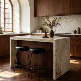Polished Natural Marble Quartzite Kitchen Countertop