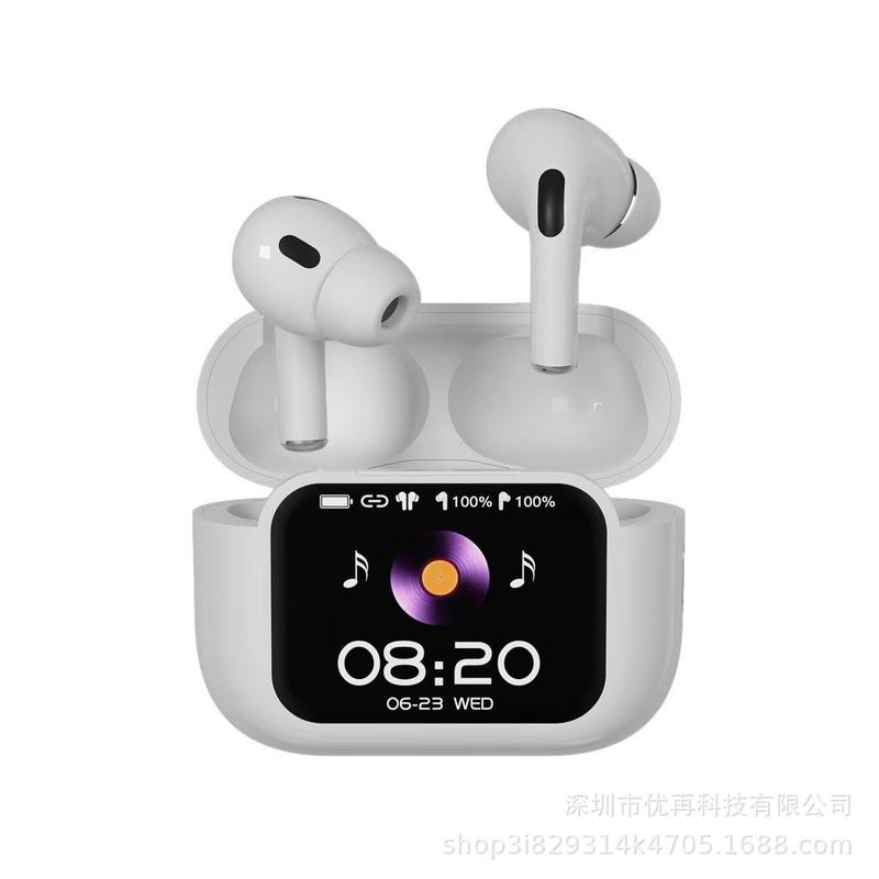 新款跨境E11/A9pro带AI翻译LED彩屏蓝牙耳机超长续航ANC降噪耳机|undefined