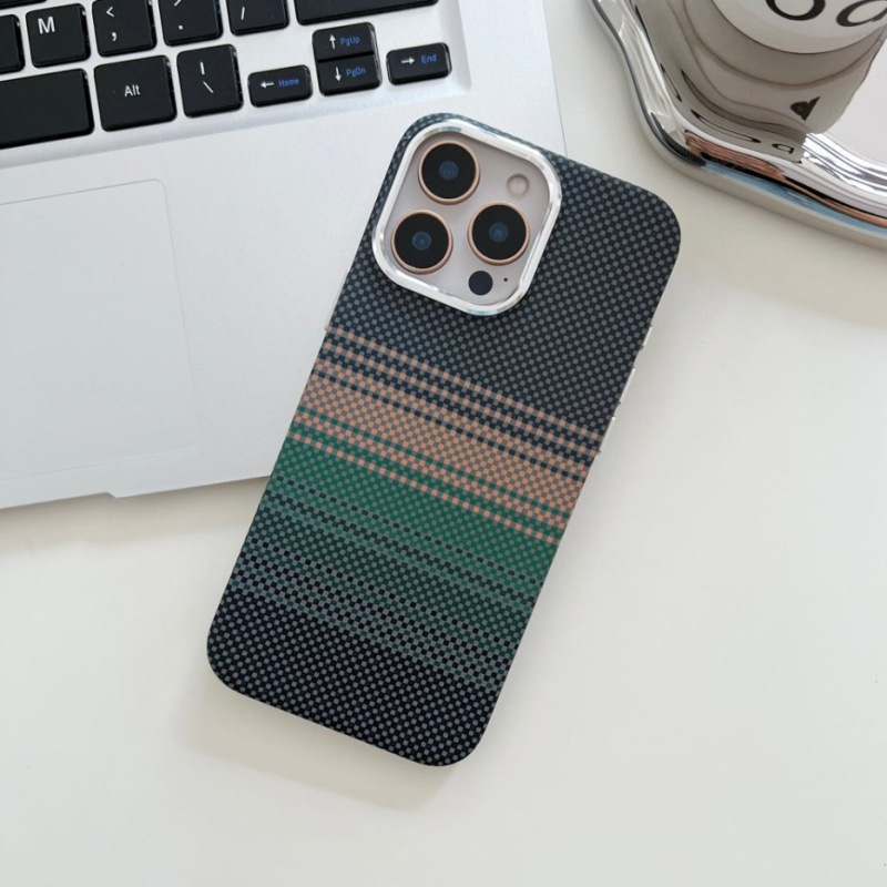 凯夫拉碳纤维纹适用iPhone17手机壳五金鹰眼超薄肤感苹果16保护套|undefined