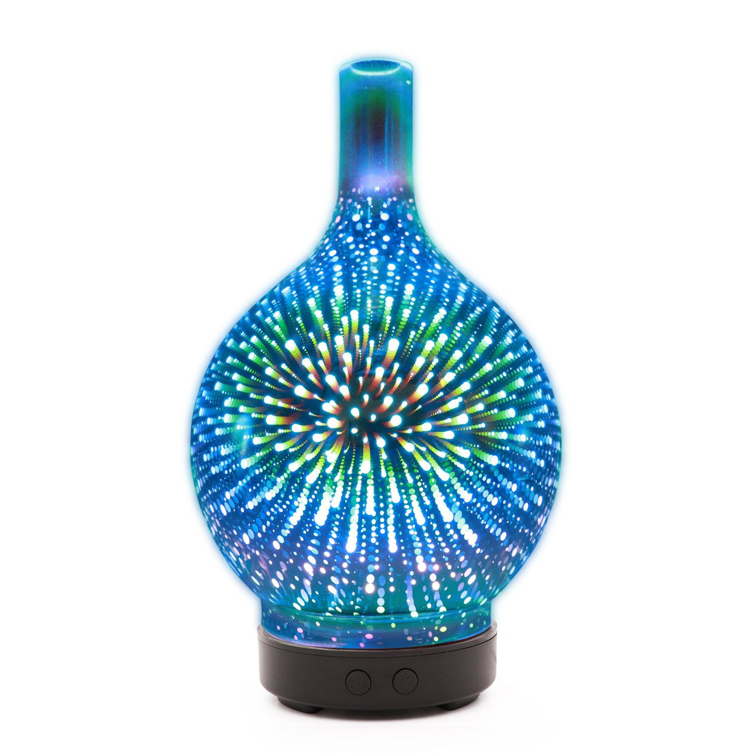 Fábrica al por mayor 3D vidrio máquina de aromaterapia aerosol hogar dormitorio ultrasónico aromaterapia humidificador fragancia difusor