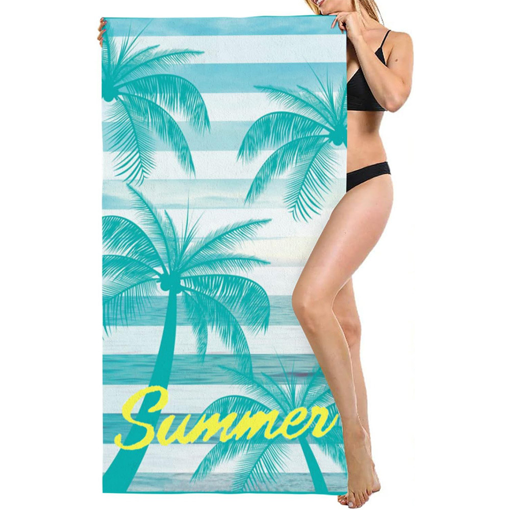 Impresión transfronteriza toallas de playa comercio exterior JIT toallas de microfibra tela toallas de baño de flamenco cola de pescado