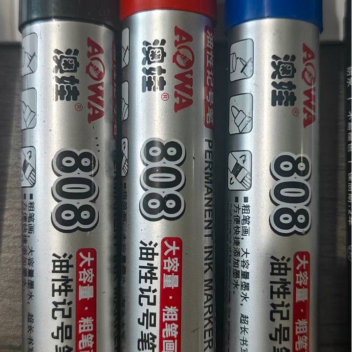 808 bolígrafo de marcado de gran capacidad bolígrafo logístico bolígrafo expreso bolígrafo de marcado pincel grueso bolígrafo de secado rápido