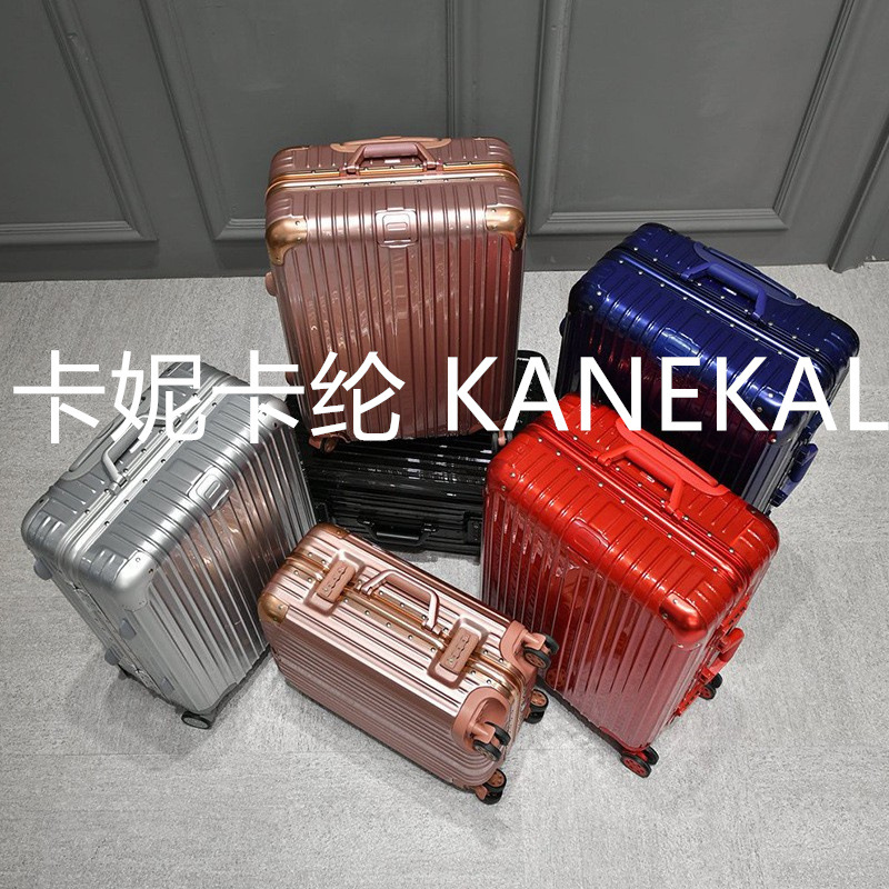 Maleta, rueda universal, marco de aluminio, estudiante, equipaje de 20 pulgadas, maleta, caja de contraseña, Kani Kalun KANEKALON