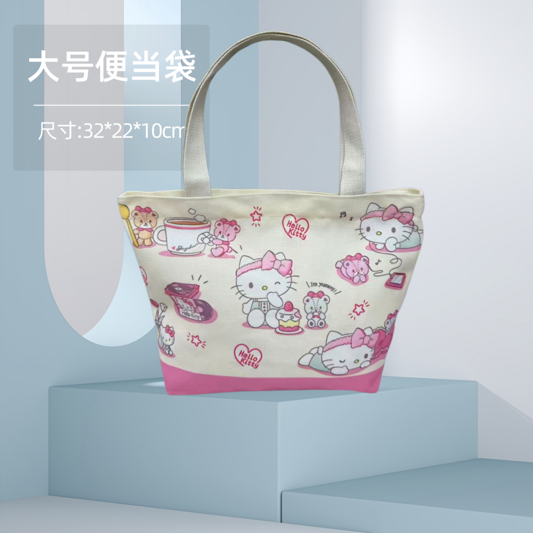 Bolsa Bento Sanrio lona almuerzo dibujos animados