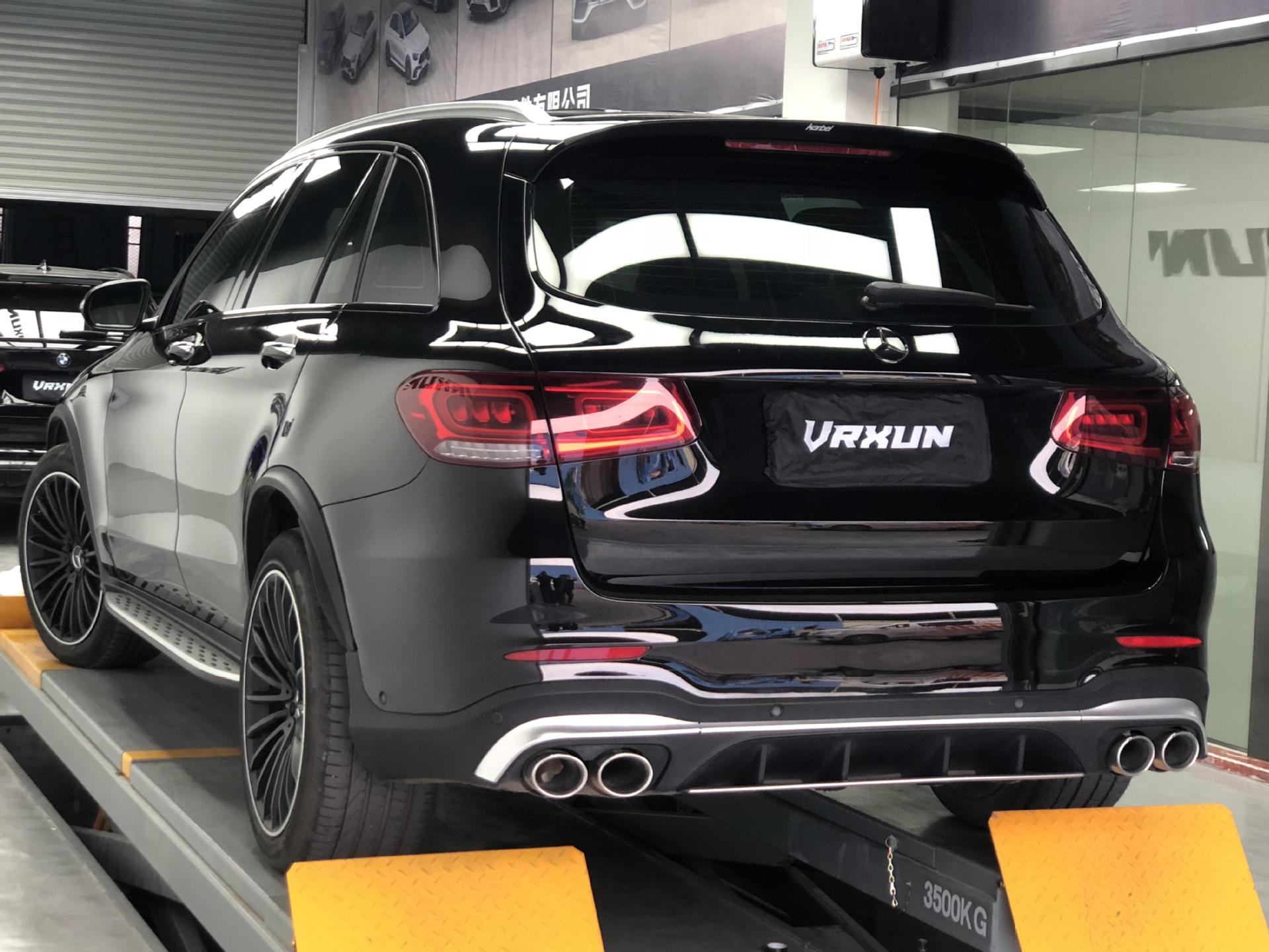 Suitable for 20-22 Mercedes-Benz Glc X253 to 22 Glc43 Amg Surround Upgrade Front and Rear Lip Bars, Grille, and Tail Throat