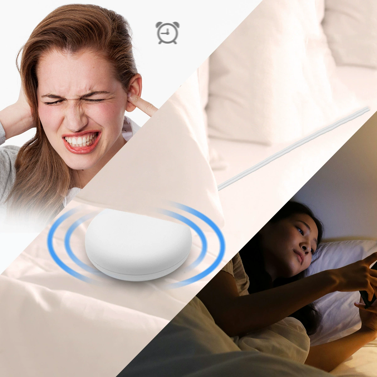 Цветной будильник с цифровым дисплеем, прикроватный вибрирующий будильник с двумя будильниками, настенные часы со светодиодным дисплеем, цифровой вибрирующий будильник.