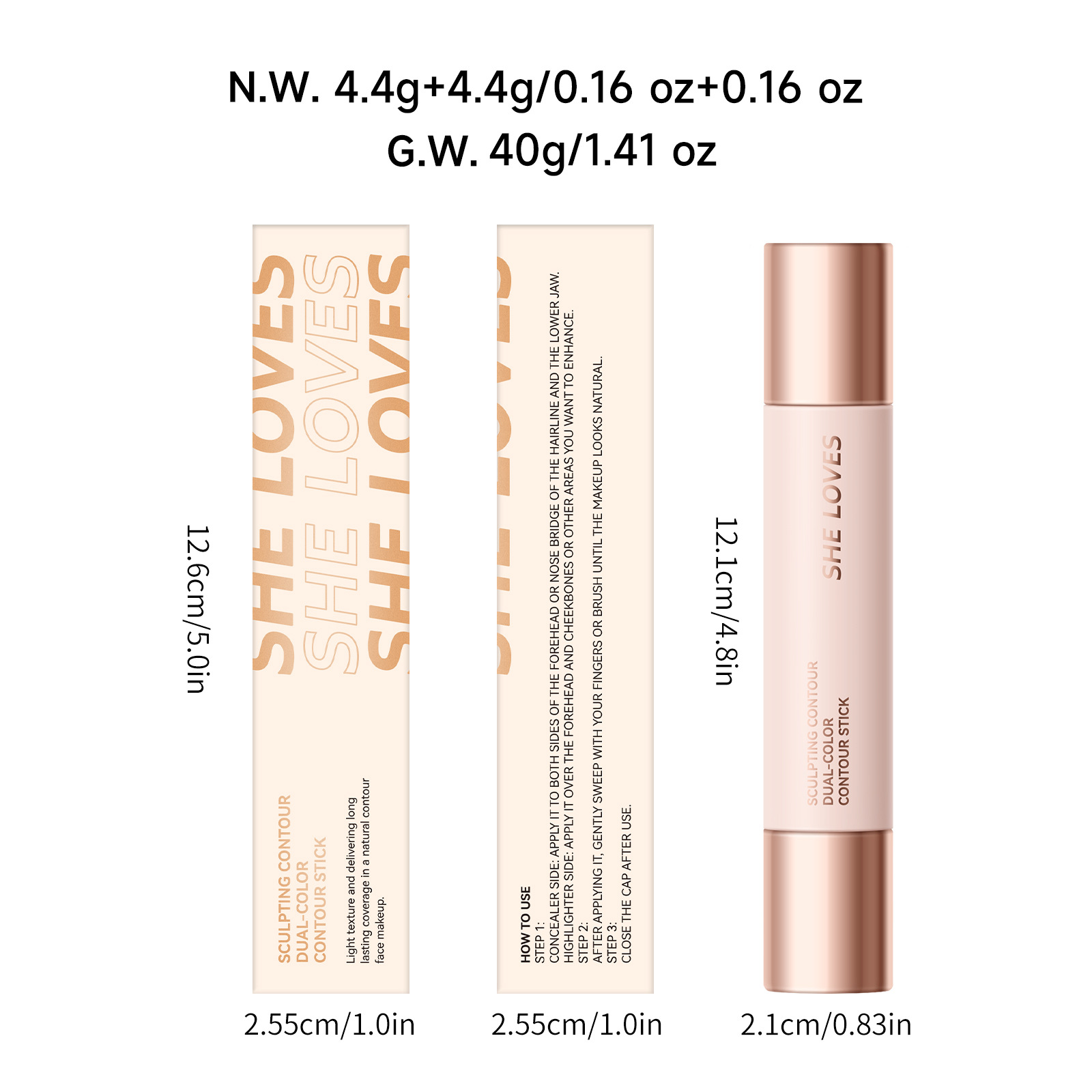 Double-headed Contour Stick Highlight Brightening O1CN01cPbmnd2FME4c31PlU !!2582988865 0 Cib
