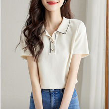 ���QС���L����POLO��Ů��2023���¿�͹ż����ж��䷭�I����