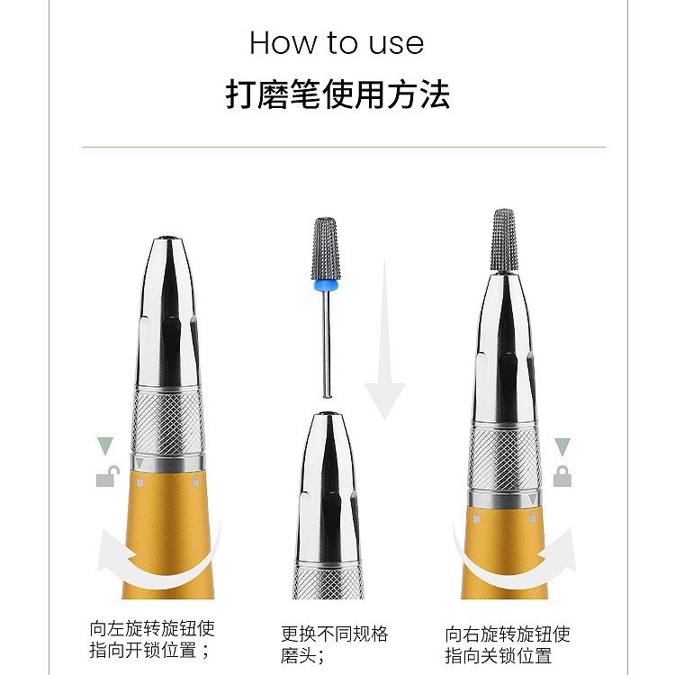 Start pincelless nail polisher inalámbrico para eliminar la piel muerta de manicurista, máquina de molienda de alta eficiencia