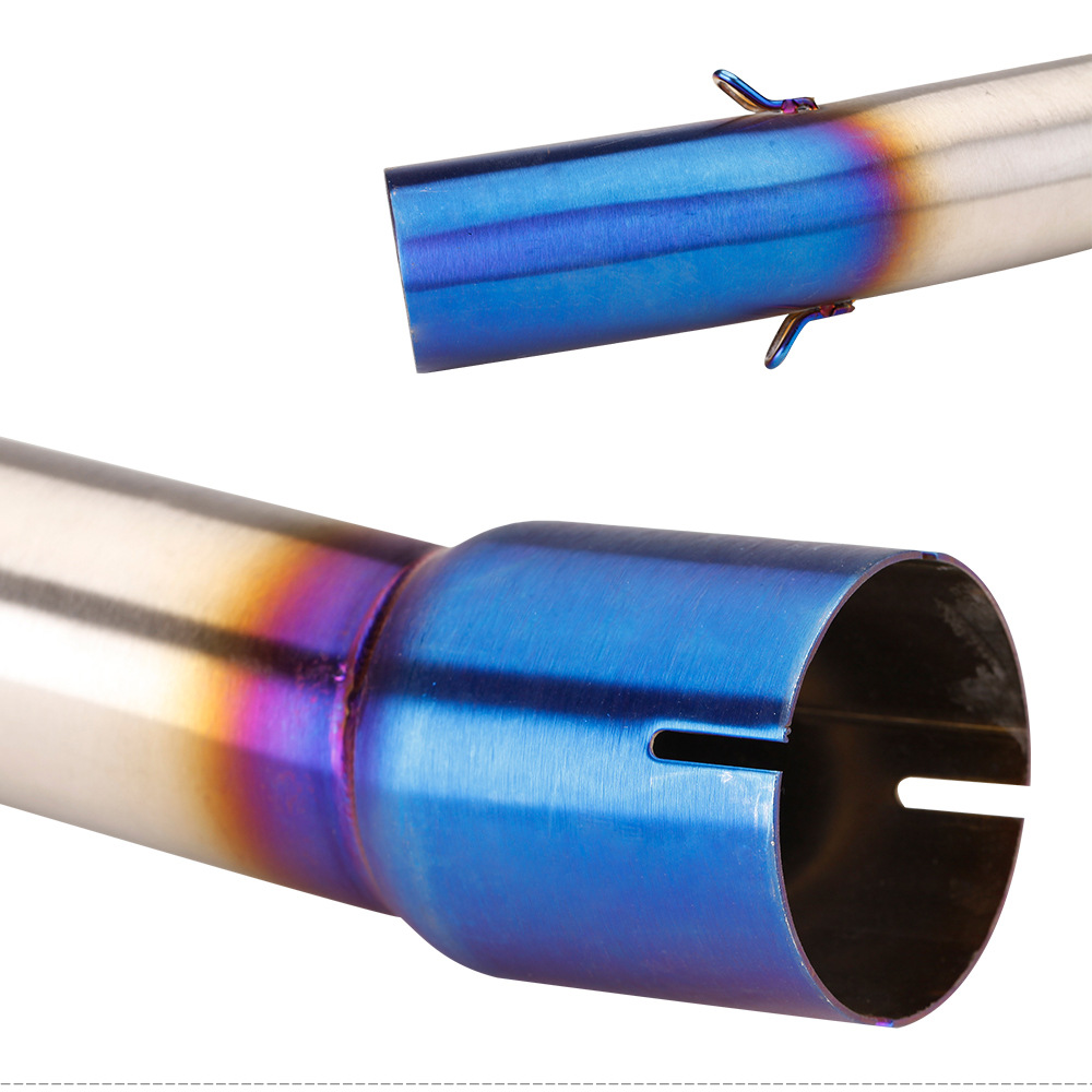 Suitable for Yamaha Yamaha Fz1N Fz1000 Modified Middle Section 51mm Interface Tail Section Exhaust Pipe