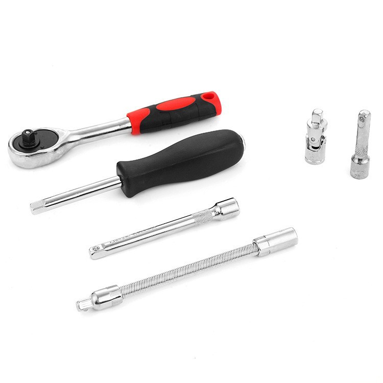 Combination Tools, Hardware Tools, Auto Repair Tool Set, Ratchet Wrench, Socket Tool, 46-Piece Set, Bits Snjue
