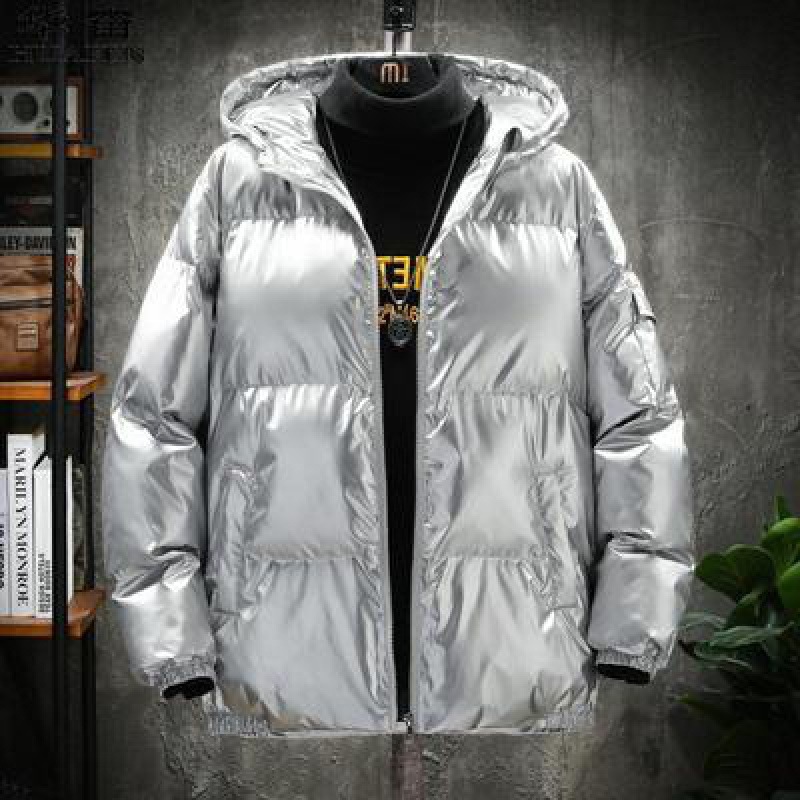 Al por mayor en el extranjero comercio electrónico AliExpress plumón chaqueta de algodón chaqueta de invierno hombre chaqueta de algodón recubierto brillante tamaño grande