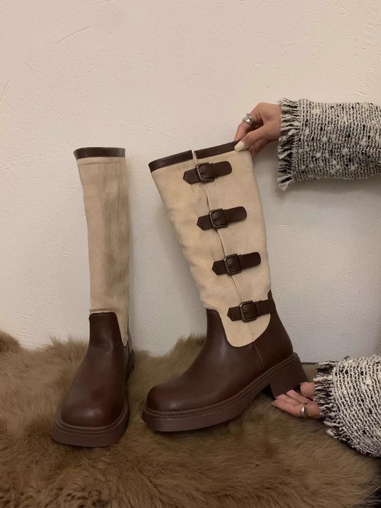 2023 Autunno/Inverno nuovi stivali da cowboy occidentali Stivali a tubo lungo sottili e sottili_voghion.com