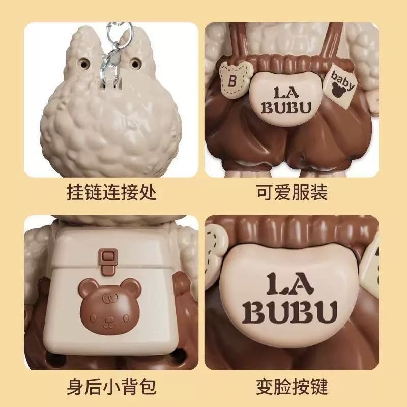 跨境爆款变脸公仔钥匙挂件拉布布labubu蜡笔小新变脸公仔玩具批发|undefined