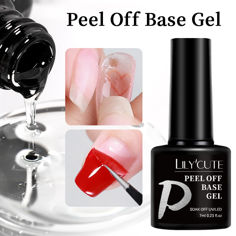 LILY'CUTE Cross-border Nail Art Functional Glue Novice Peelable Bottom Glue Seal Layer Reinforcement Glue Snoopy Glue for Nail Art Shop