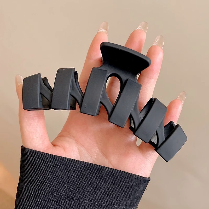 Clip de tiburón grande Cabeza trasera femenina updo artefacto temperamento horquilla tocado clip de pelo de alta calidad accesorios para el cabello clip horquilla