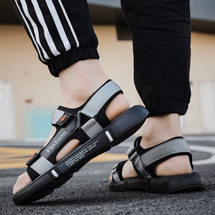 2023 Summer new men's sandals fashionable all-match non-slip breathable beach shoes cross-border factory wholesale