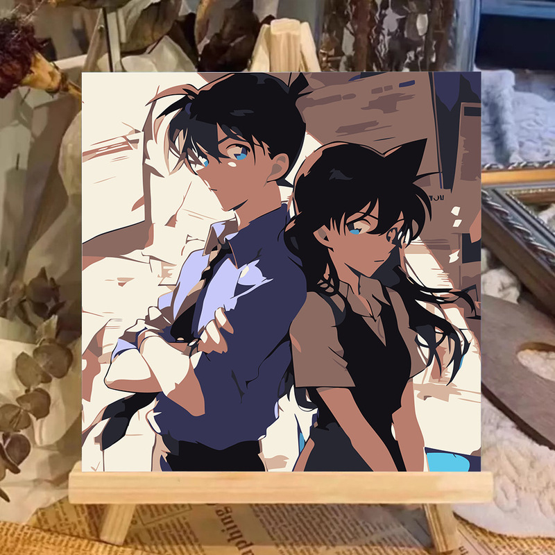 コナンデジタル油絵DIY手塗り怪盗キッドアニメアクリルメーカー卸売装飾画|undefined