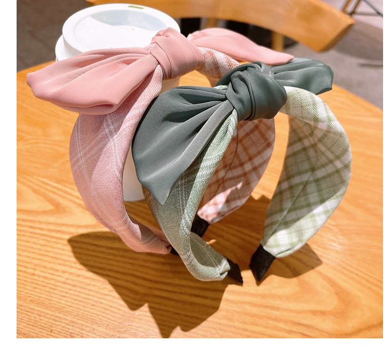 Korean Solid Color Bow Wide Headband Wholesale display picture 14