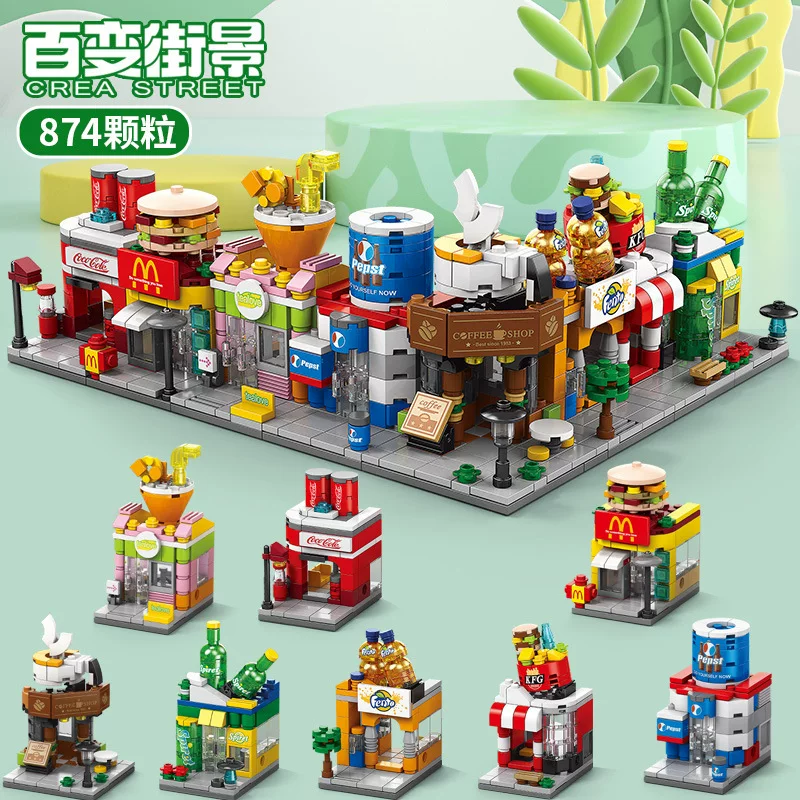 Lego, constructor, toy, delicacies, small particles
