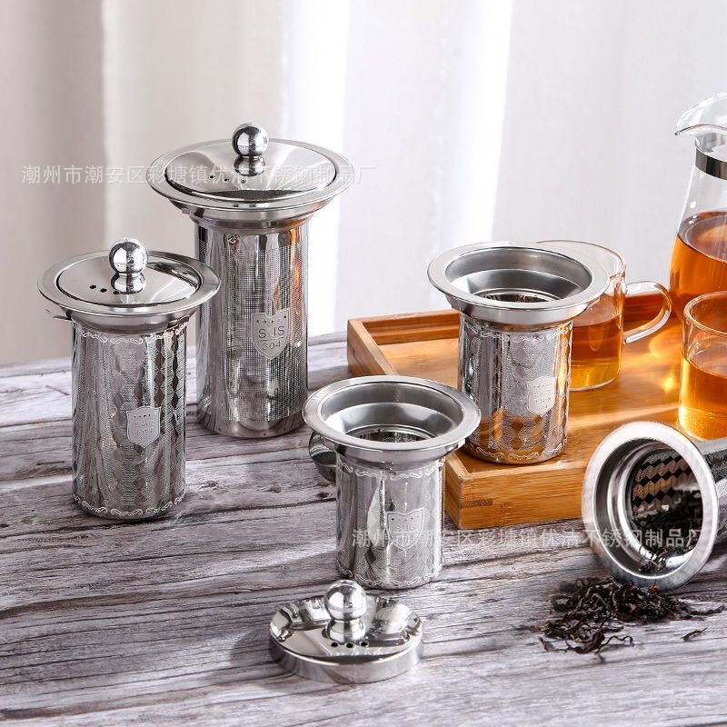 VHM7 wholesale teapot strainer built-in 304 stainless steel tea set tea drain tea filter cup filter kettle strainer