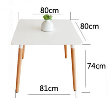 新款时尚80cm餐桌小户型客厅卧室休闲实木小方桌餐桌四腿桌子批发