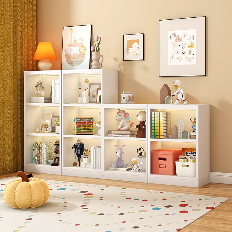 Steel Simple Bookshelf Multi-Layer Storage Rack Floor-Standing Home Corner Narrow Gap Bookshelf Living Room Study Storage Bookcase