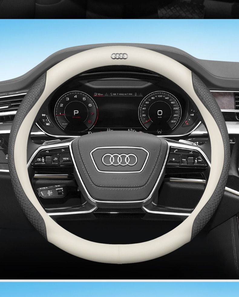 Suitable for Audi steering wheel cover A4L A6L A3A5A7A8L Q5LQ2LQ3Q7Q8 car handle cover
