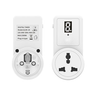 European standard multi-purpose socket 1 digit display countdown on Countdown off timing socket AL09-1D